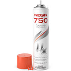NEON Butane Fuel 750ml, 11X Ultra Refined 0 Impurities Butane Refill, Premium Universal Lighter Fluid with Metal Nozzle and 3 Butane Gas Refill Adapters for Refillable Lighters and Torches, 1 Can