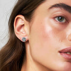 Amy & Annette Sterling Silver Stud Earrings for Women - Post Earrings for Women, 925 Sterling Silver Earrings