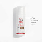 EltaMD UV Daily Deep Tinted SPF 40 Face Sunscreen Moisturizer with Zinc Oxide, Tinted Daily Face Moisturizer with SPF, Sunscreen for Dry Skin,1.7 oz Pump