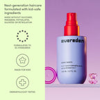 Evereden Kids 4-in-1 Detangler Spray, Silicone-Free, EWG Verified, Vegan