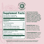 Vital Source Nutrition - Premium Feminine Balance Gummies - for Women’s Health & Wellness - Immune Support - Vegan, Gluten-Free - Hawaiian Pineapple - 60 Gummies - 30 Servings