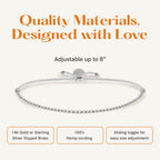 Lucky Feather 50th birthday gifts for her | 50th birthday gifts for women Bracelet | 14K Gold, Rose Gold, or Silver Dipped Beads on Adjustable Cord | Trendy 50 year old gifts for women | With Card