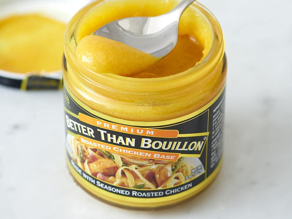 Better Than Bouillon Premium Roasted Chicken Base, Made with Seasoned Roasted Chicken, 38 Servings, Blendable Base for Added Flavor, 8-Ounce Jar (Pack of 2)