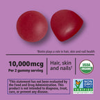 Amazon Basics Biotin 10,000mcg Gummy, 90 Count