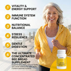 CoreVita Bee Pearl Capsules – Freeze-Dried Bee Bread Supplement for Energy, Immunity & Vitality Support – Natural Superfood, Non-GMO – 30 Capsules