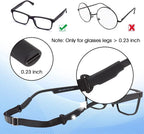 HASTHIP® Adjustable Glasses Straps 3pcs Anti-Slip Eyewear Strap for Adult and Kids, Glasses Retainer Strap