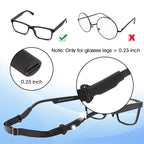HASTHIP® Adjustable Glasses Straps 3pcs Anti-Slip Eyewear Strap for Adult and Kids, Glasses Retainer Strap