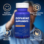 CJMJIM Dopamine Brain Food - 60 Veg Capsules | All Natural Neurotransmitter Support for Mental Alertness | Promotes Dopamine Production | Brain Food with L - Phenylalanine, L - Tyrosine (1)