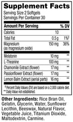OLLY Ultra Strength Sleep Softgels, 10mg Melatonin, L-Theanine, Chamomile, Magnesium, Lemon Balm, Supports Deep Restful Sleep, Nighttime Sleep Aid, Non Habit-Forming - 60 Count