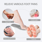 DWTWLE 4D Cloud Insoles for Men Memory Foam Cloud Insoles Super Soft Anti-Fatigue, Shock Absorption, Relieve Foot Pain (Gray, US 11-13)