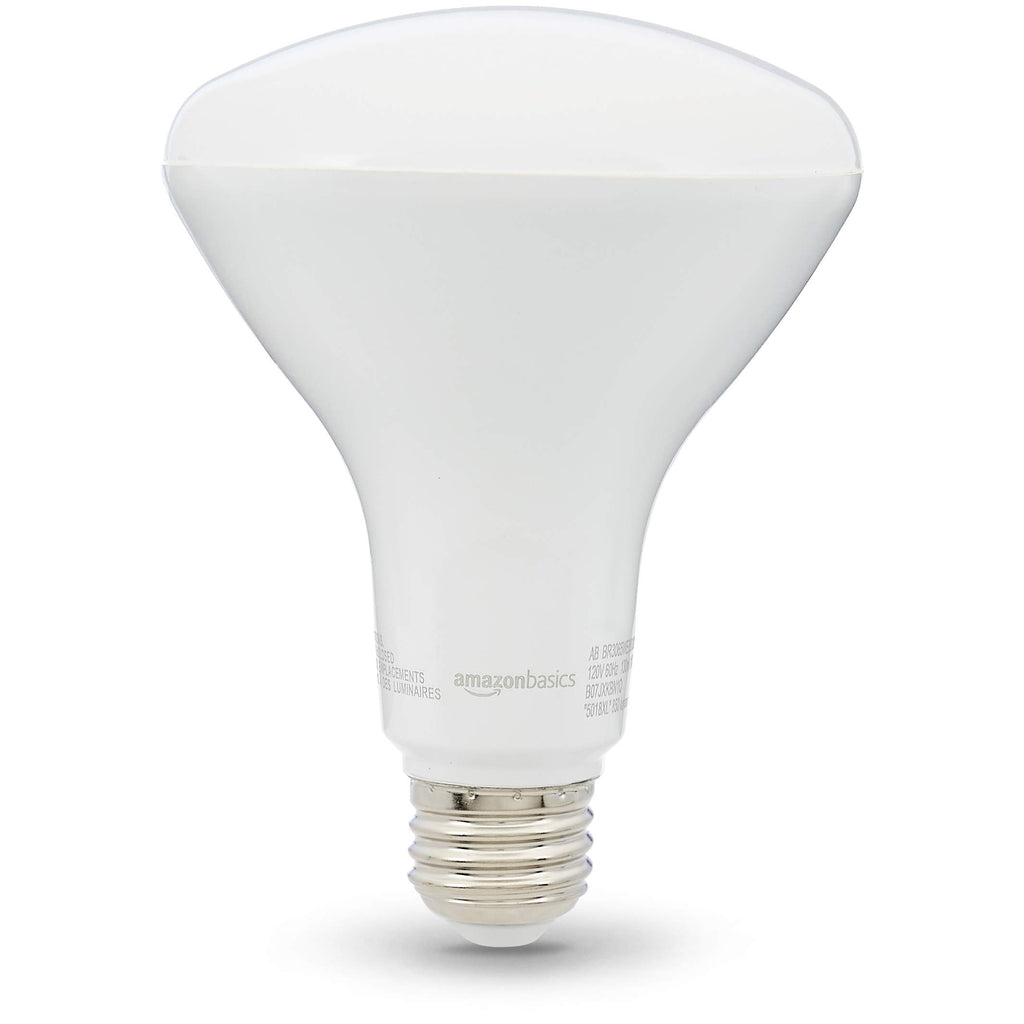 Amazon Basics BR30 LED Light Bulb, 65W Equivalent, 11W Energy Efficient, E26 Standard Base, Daylight White 5000K, Dimmable, 10,000 Hour Lifetime, 16-Pack