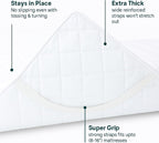 COTTONPASSION Washable Underpads Queen Size 60'' x 80'' - Waterproof Reusable Heavy Absorbency Incontinence Bed Pads with Straps - Bedwetting Mattress Protector for Adults, Kids, Elderly and Pets
