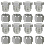 JIC 06 Hydraulic Cap and Plug Hose Tube and Pipe Fitting Kit, 37 Degree Pipe Fitting Kit Cap and Plug Kit(8 Sets）