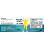 Height Boost Bone Growth Gummies for Kids & Teens – Natural Growth Support with Calcium, Vitamin D3, K2, Collagen Hydrolysate & Herbal Blend – Bone Strength & Height Supplement – 60 Gummies