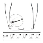 HIYANJN Frameless Reading Glasses Blue Light Blocking Rimless Computer Reader For men Lightweight Eyeglasses(3-Pack,1.75)