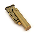 SCGHBK Kerosene Trench Lighter Vintage Metal Portable Refillable Lighter Bronze