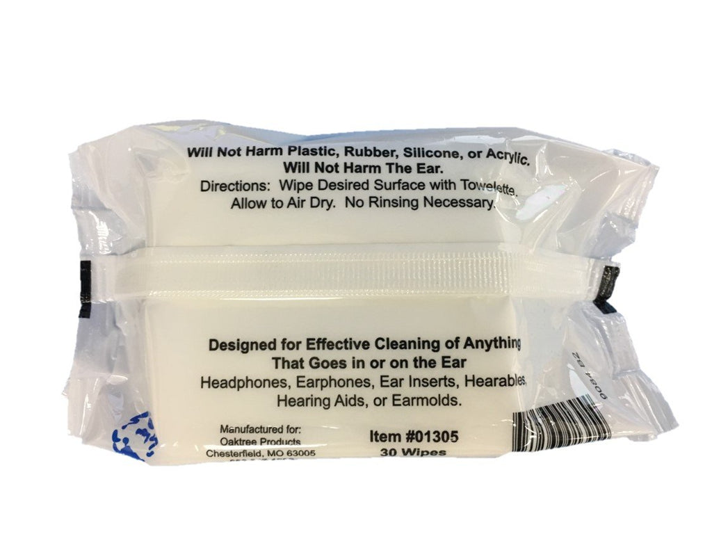 Audiologist's Choice Audiowipes Towelettes Portable Pouch with pack of two