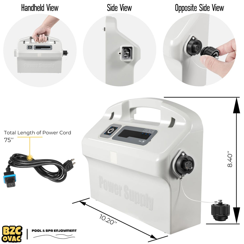 9995672-US-ASSY Advanced Power Supply Box for Maytronics - 180W with Weekly Timer for Dolphin Pool Cleaners - Power Cord to Robot Included