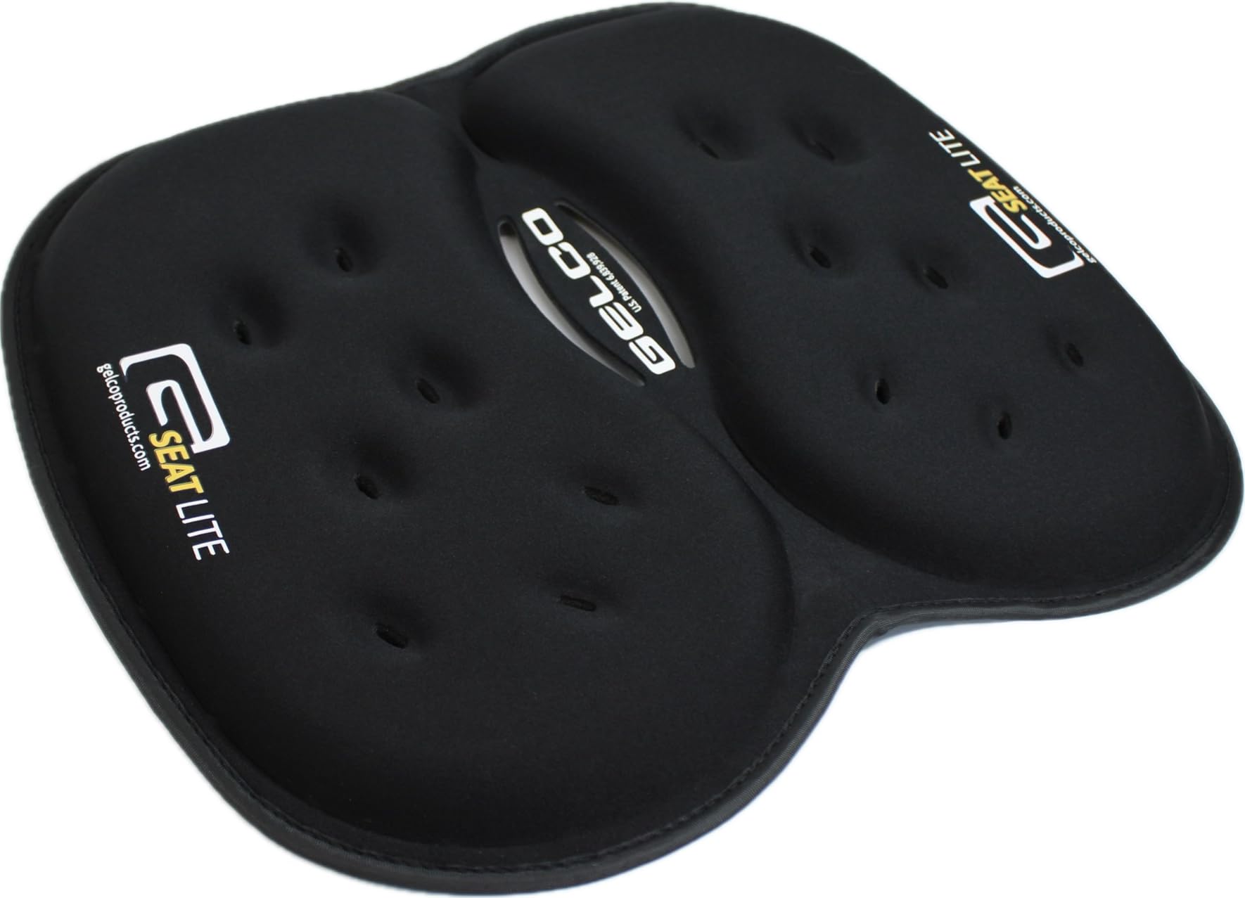 GSeat Lite Travel Gel and Foam Cushion - for Back Pain, Sciatica, Pressure Relief, and Tailbone Discomfort - Promotes Healthy Posture - Ergonomic Comfort - for Car, Commute, Airplane and Travel