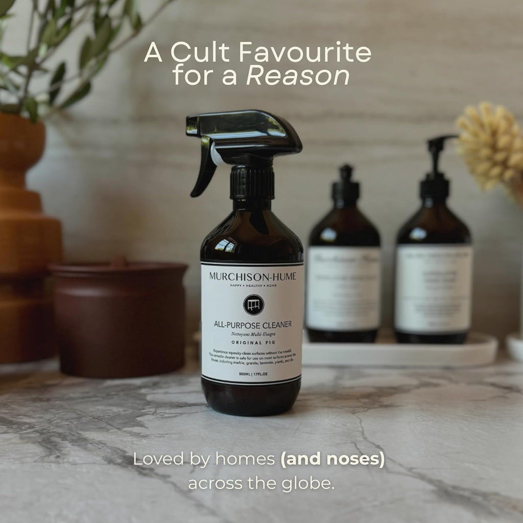 Murchison-Hume All Purpose Cleaner Spray | Plant Based Multi-Surface | Non-Toxic | Food & Pet Safe | Granite, Marble & Stone Safe | Cuts Grease | Kitchen & Bath | Refill Available | Original Fig