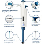 ONiLAB 10-100ul Single-Channel Manual Adjustable Variable Volume Pipettes, Autoclavable pipettor, 7010101008