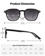 LADEESSE Reading Sunglasses for Women, Stylish Reading Glasses, Lightweight Square Readers for Men & Women, Durable Reading Sunglasses for Outdoor Fishing UV400 Protection, Fashion Square Frame