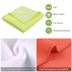 SINLAND 5 Color Assorted Microfiber Dish Cloth Best Kitchen Cloths Cleaning Cloths with Poly Scour Side 12Inchx12Inch 20 Pack (Pinkx4+bluex4+whitex4+yellowx4+greenx4)