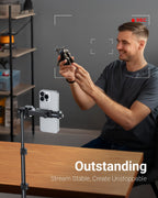 VIMOSE 66" Phone Tripod, Tripod for iPhone with Remote & Phone Stand
