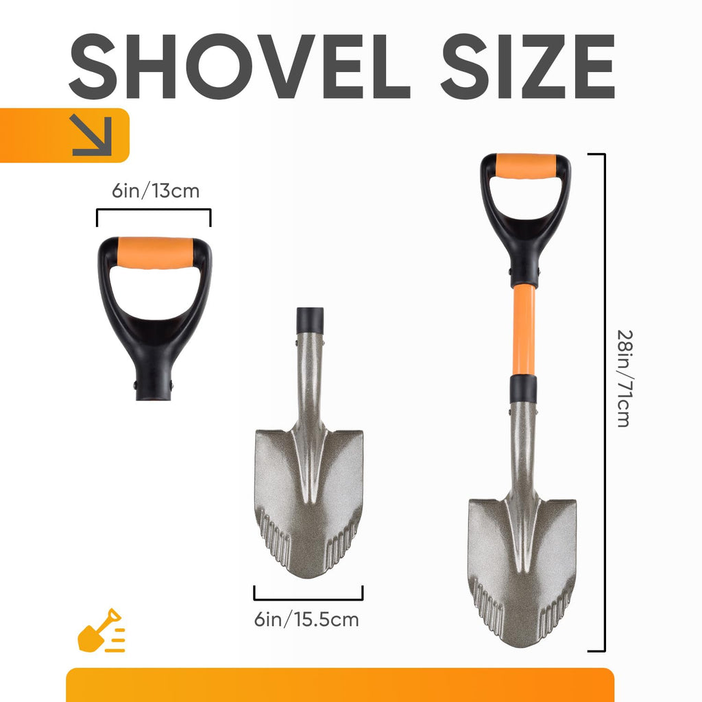 28 inches Small Shovel Garden Shovel with D-Handle