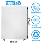 Packing Paper for Moving, Newsprint Packing Paper Sheets for Shipping Transportation,Wrapping, Fill the Moving Boxes and Protect Fragile Items (100 Sheets, 27”x15”)
