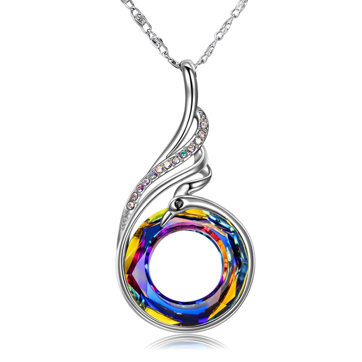 Kate Lynn Phoenix Necklaces for Women Crystal Pendant Necklace Jewelry Birthday Gifts for Women Christmas Mothers Day Gifts for Mom Wife Daughter Gift for Girlfriend Best Friends Lady