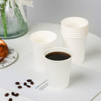 RACETOP Coffee Paper Cups 8 oz [100 pack], Disposable Coffee Cups, Hot Coffee Cups, Office (8 oz 100 pack)