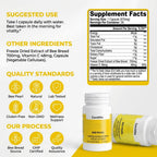 CoreVita Bee Pearl Capsules – Freeze-Dried Bee Bread Supplement for Energy, Immunity & Vitality Support – Natural Superfood, Non-GMO – 30 Capsules