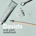 Davids Hydroxi Fluoride Free Nano Hydroxyapatite Whitening + Enamel Health Toothpaste, Antiplaque, Fresh Breath, Remineralizing, SLS Free, Natural Peppermint, 4 oz, Made in USA