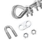 AYMMIC 25 Pcs 1/2" M13 Wire Rope Clip Cable Clamps, Galvanized U-Bolt Saddle Fasteners for Fixed Tent Rope, Wire Rope, Wire Cable, Clothes Lines
