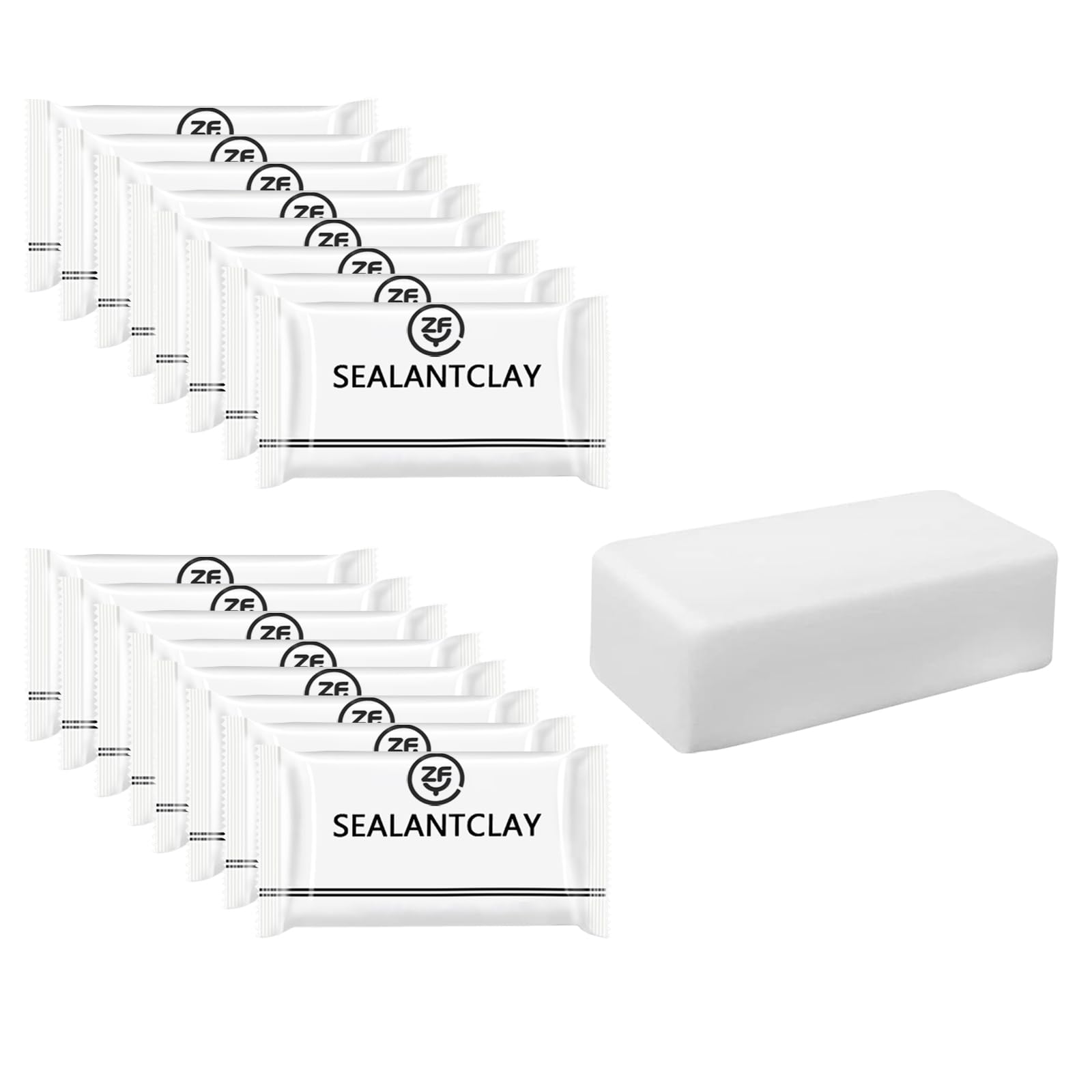 ZFYOUNG 20-Pack Premium Waterproof Wall Repair Sealing Clay Duct Seal Ideal for Wall Hole Repair, Air Conditioning and Drainage Pipes Quick and Easy Solution