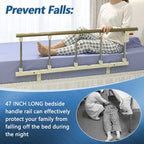 Bed Rails for Elderly Adults Seniors Assist Bar Bed Side Railing (Longer)