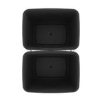 Rev-A-Shelf Double 35 Qt Pullout Trash Can for Base Kitchen Cabinets, Garbage Waste Bin System with Full-Extension Slides, Min Opening Width of 14.5", Black, RV-18KD-18C S