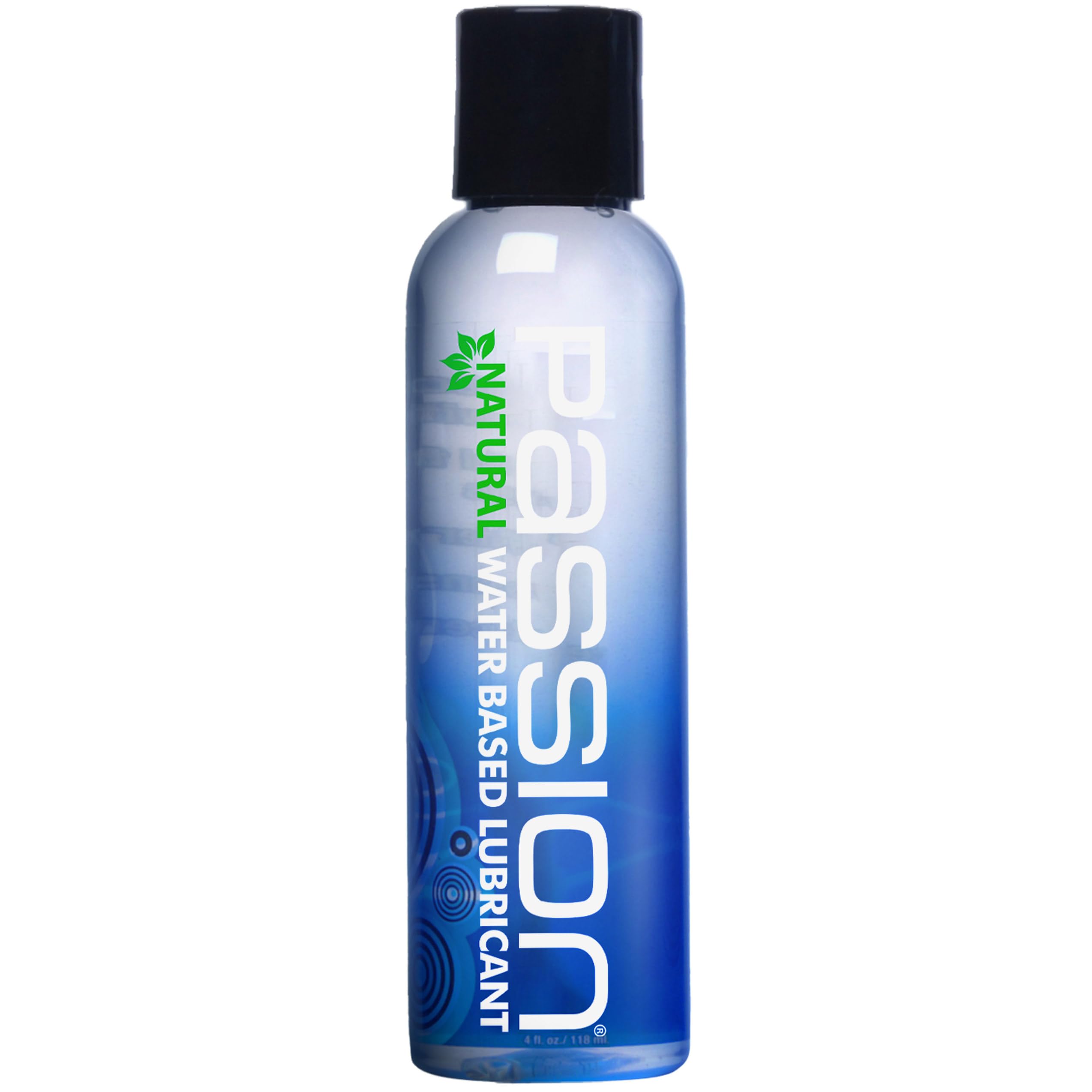 Passion Lube Natural Water-Based Personal Lubricant, 4 Fl Oz – Premium, Non-Sticky, Easy-to-Clean Formula for Smooth, Comfortable Use