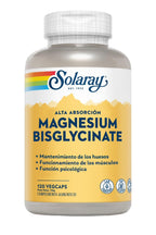 SOLARAY Magnesium Glycinate Capsules, Chelated Magnesium Bisglycinate w/BioPerine, Higher Absorption Magnesium Supplement - Bones, Muscles, Heart Support, Vegan (30 Servings, 120 VegCaps)