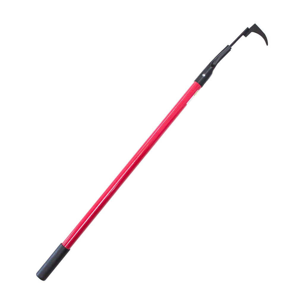 BULLY TOOLS Bean Hook/Paver Weeder - 7-Gauge Heavy-Duty Steel with Fiberglass Handle, Rubber Grip for Comfort, Rust-Resistant, Ideal for Pavers, Cracks and Weed Removal - 100% Made in The USA, 46.5"