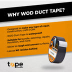 WOD DTC10 Advanced Strength Industrial Grade Light Green Duct Tape, 2 inch x 60 ft. Waterproof, UV Resistant For Crafts & Home Improvement
