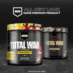 REDCON1 Total War Pre Workout, Tiger's Blood - Pump, Endurance & Energy Boosting Workout Supplement - Caffeinated Pre Workout with Taurine, Green Tea + Di Caffeine Malate (15 Servings)