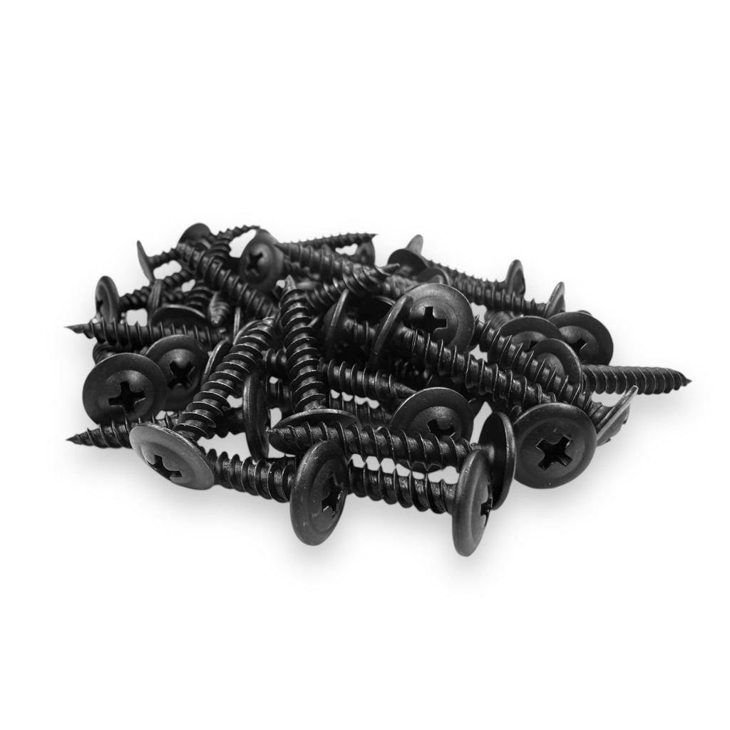 BCP Fasteners 500 Qty #8 x 1 Black Phillips Modified Truss Head Wood Screws (BCP1109)