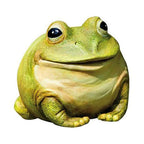 Evergreen Garden Cute Portly Frog 6" Tall Outdoor Statue and Secret Key Holder | Weatherproof and Outdoor Safe | Garden Sculpture | Porch Garage or Patio Home Decor