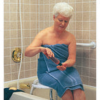 Carex Shower Chair With Back, Bath Chair and Shower Seat For Elderly, Handicap, and Disabled, 350lbs, Easy Assembly