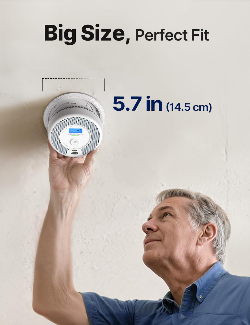X-Sense Smoke Detector Carbon Monoxide Alarm Combo, XP0H-SN, 1-Pack