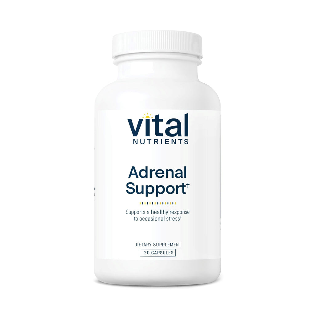 Vital Nutrients Adrenal Support - Adrenal Support Supplements for Gland Function and Cortisol Management - Supports Energy and Stress Levels - Gluten, Dairy, Soy Free - 120 Capsules
