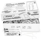 1500 Count Dental Flossers Each Individually Wrapped, Bulk Value Pack, Floss Singles Bag, Travel Hotel Restaurant Office Car Dental Floss, Floss Picks Oral Care Teeth Clean Flat Wire