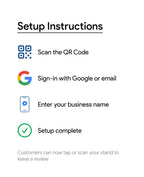 Google Review Tap Card - NFC and QR Code Card for Small Business, Get More Customer Reviews, Must Have for Office, Trade Shows & Vendor Booths, Essential Marketing Accessories and Supplies